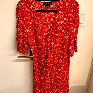 Red floral Sanctuary dress size small